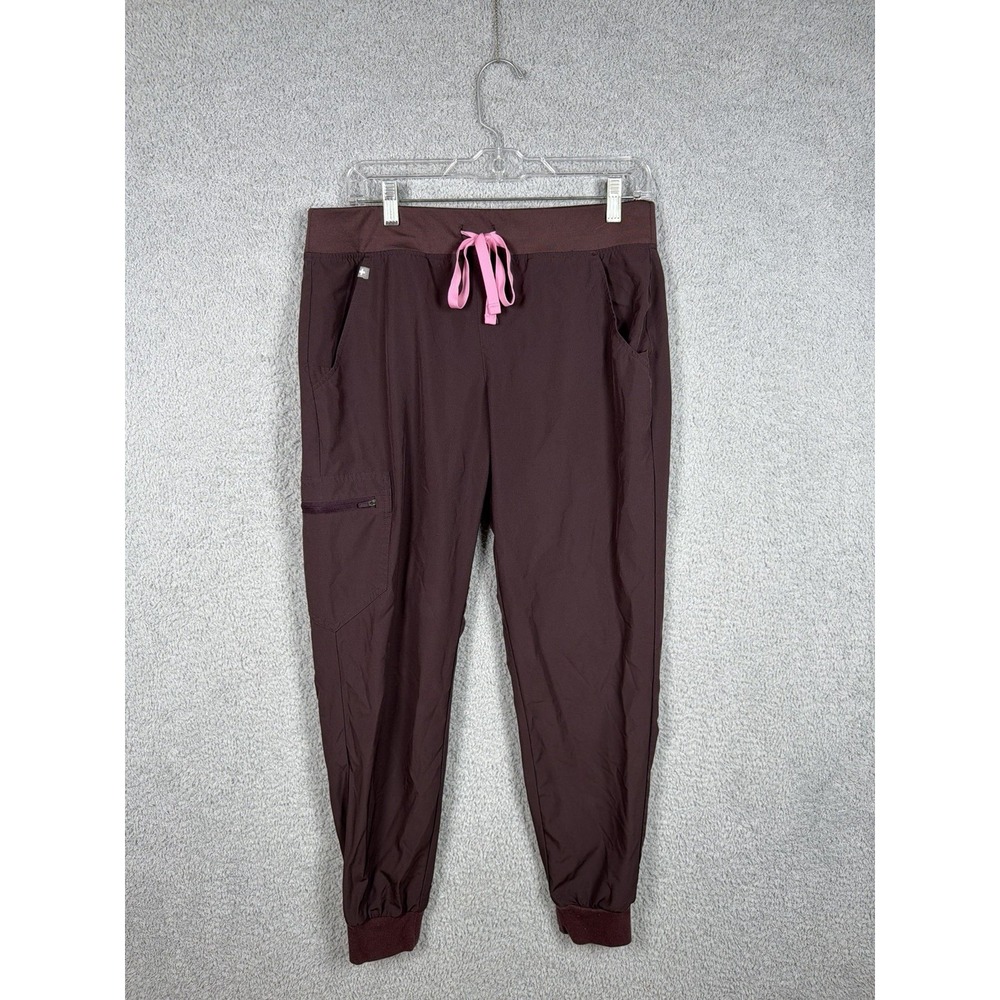 Figs Pants Womens Size M Red Burgundy Zamora Jogger Scrub W21SW2017